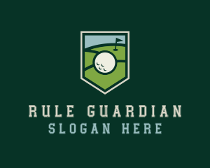 Golf Course Shield logo design