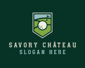 Golf Course Shield logo design