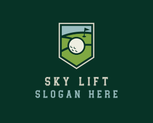 Golf Course Shield logo design