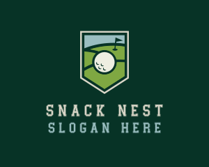 Golf Course Shield logo design