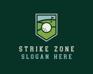 Golf Course Shield logo design