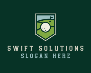 Golf Course Shield logo design