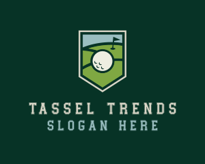 Golf Course Shield logo design