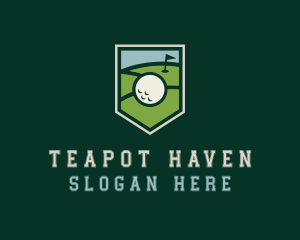 Golf Course Shield logo design