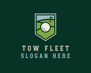 Golf Course Shield logo design