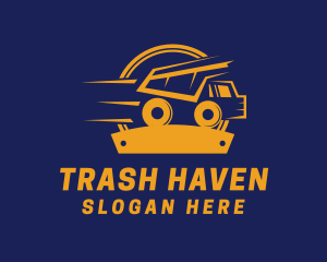 Construction Dump Truck logo design