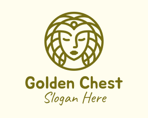 Feminine Golden Beauty logo design