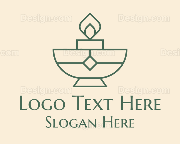 Candle Bowl Decor Logo