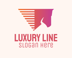 Modern Horse Motion Line  logo design