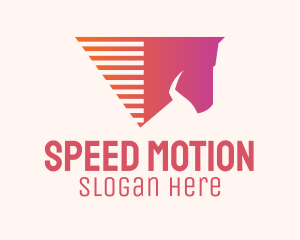 Modern Horse Motion Line  logo design