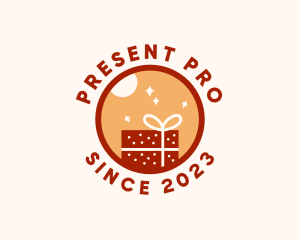 Holiday Gift Present logo design