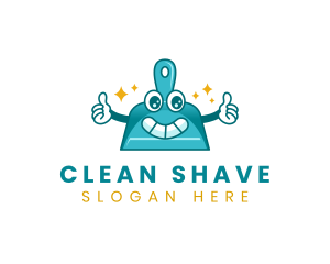 Dustpan Cleaning Sweeping logo design