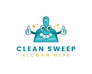 Dustpan Cleaning Sweeping logo