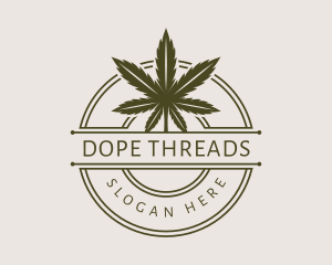 Marijuana Round Badge logo