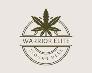 Marijuana Round Badge logo