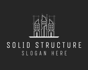 Modern Structure Building logo design