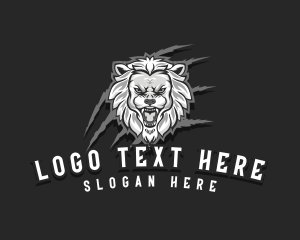 Lion - Wild Lion Scratch logo design