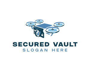 Drone Security Camera logo design