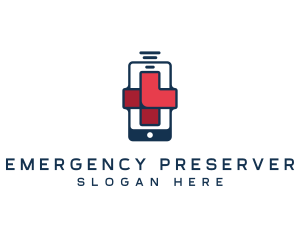 Medical Emergency Mobile logo design