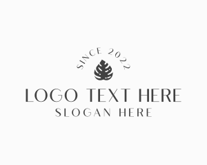 Elegant Leaf Wordmark logo