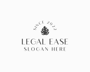 Elegant Leaf Wordmark logo