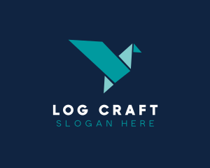 Origami Bird logo design