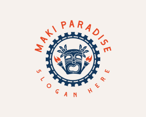 Hawaiian Tiki Vacation Logo