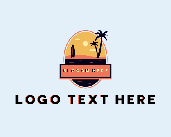 Surf Board logo example 4