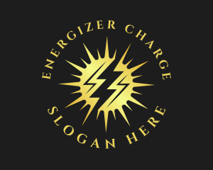 Lightning Sun Power logo design