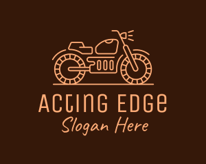 Cool Vintage Motorcycle Motorbike logo design