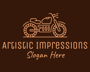 Cool Vintage Motorcycle Motorbike logo design