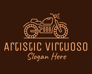 Cool Vintage Motorcycle Motorbike logo design