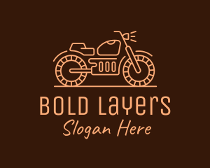 Cool Vintage Motorcycle Motorbike logo design