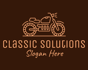 Cool Vintage Motorcycle Motorbike logo design