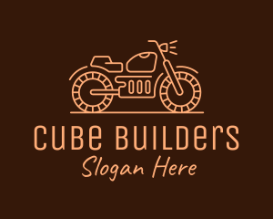 Cool Vintage Motorcycle Motorbike logo design