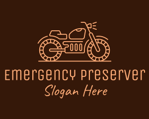 Cool Vintage Motorcycle Motorbike logo design