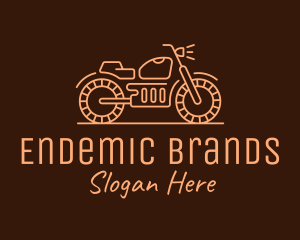 Cool Vintage Motorcycle Motorbike logo design