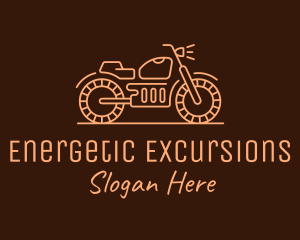 Cool Vintage Motorcycle Motorbike logo design