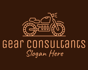 Cool Vintage Motorcycle Motorbike logo design