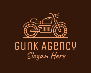 Cool Vintage Motorcycle Motorbike logo design