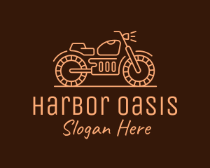 Cool Vintage Motorcycle Motorbike logo design