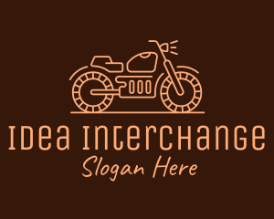 Cool Vintage Motorcycle Motorbike logo design