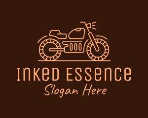 Cool Vintage Motorcycle Motorbike logo design