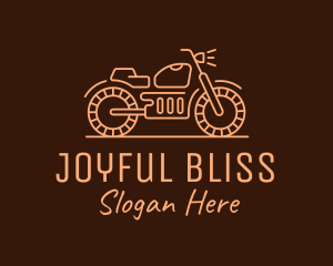 Cool Vintage Motorcycle Motorbike logo design