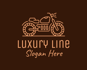 Cool Vintage Motorcycle Motorbike logo design