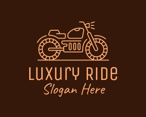 Cool Vintage Motorcycle Motorbike logo design