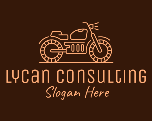 Cool Vintage Motorcycle Motorbike logo design