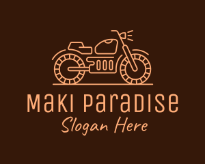 Cool Vintage Motorcycle Motorbike logo design