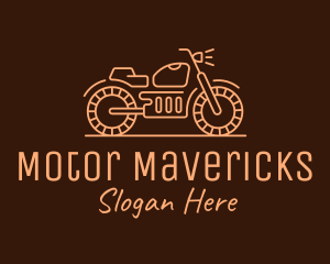 Cool Vintage Motorcycle Motorbike logo design