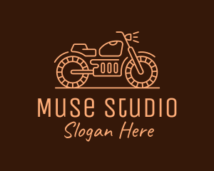 Cool Vintage Motorcycle Motorbike logo design